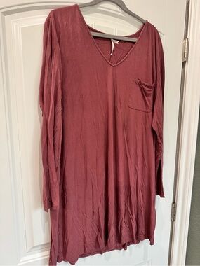 Soma Cool Nights XXL Dusty Rose Sleep Shirt Nightgown Soft Loungewear